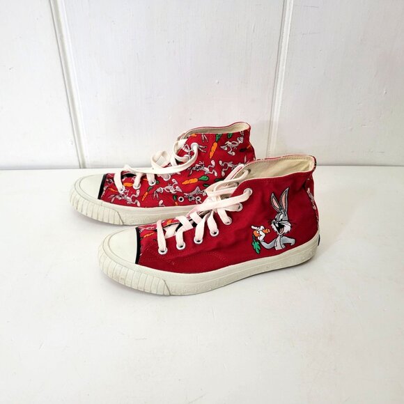 Keds Red Loony Tunes Buggs Bunny High Top Sneakers - Picture 2 of 8